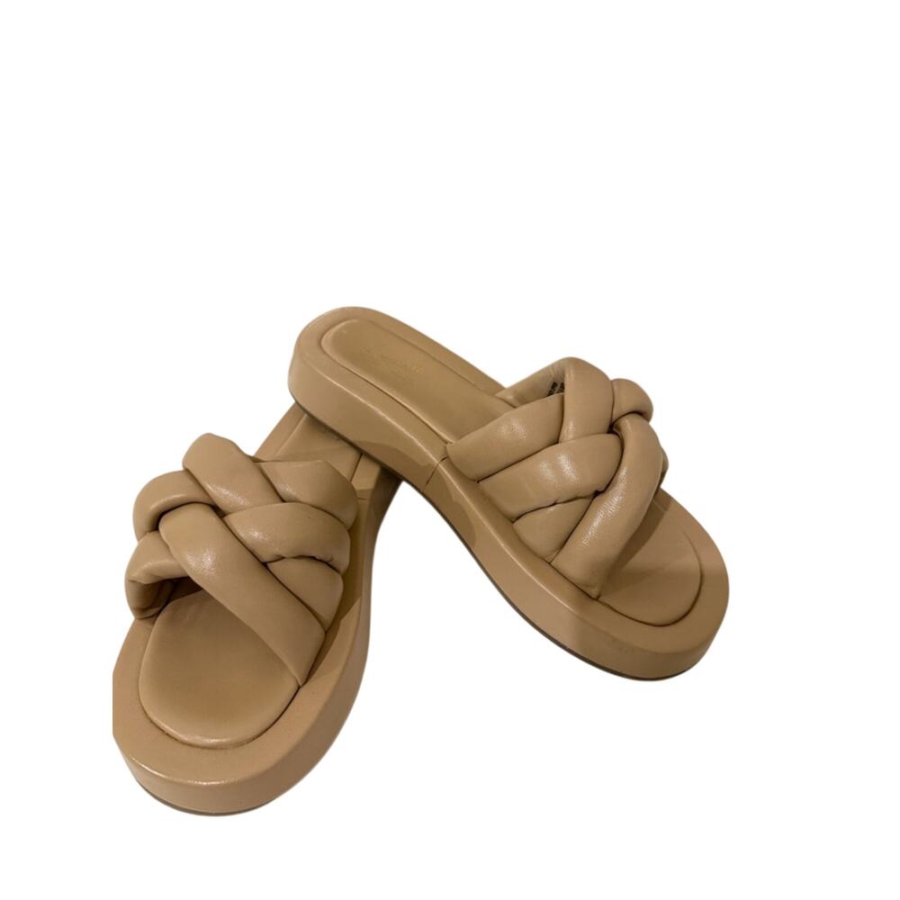 Seychelles Sirens Leather Braided Top Vacchetta Platform 9.5